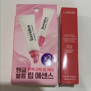 LANEIGE New in box - Glaze Craze Tinted Lip Serum Torriden -2pcs lip essence